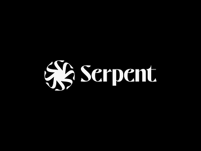 Serpent Luxury Branding / Logotype WIP abstract branding goods head identity logo logotype luxury mark minimal serpent snake symbol tail typography wordmark