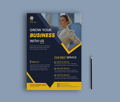 Business Flyer Design Template banner branding business flyer examples design illustration illustrator photoshop social social media banner web