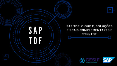 SAP TDF syn4tdf contabilidade new news