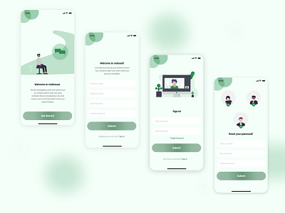 voice Chat app ios adobexd branding dashboard ui design figma graphic design ios app design landing page login page mobile app portofolio registration page signup trendy design ui ux ui designer ui kit voice chat app ios voice chat app ios website design