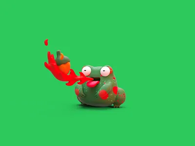 Campscoville Characters 3d boyscout c4d camping character color deer design fire frog illustration model