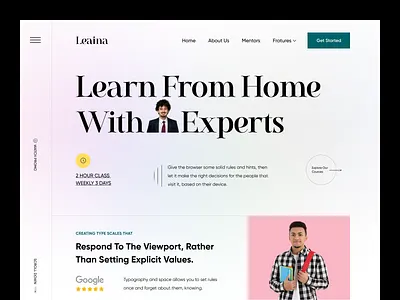E-learning Web Header e learning e learning edtech education homepage identity design language online class online course online learning orix sajon schooling self growth visual design website