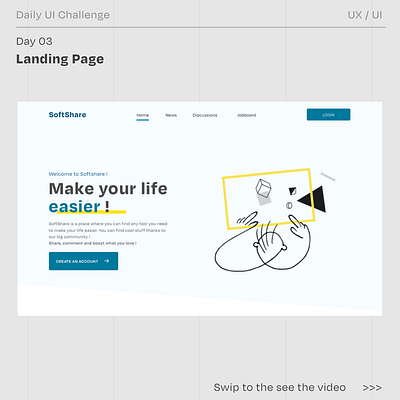 Daily UI 003 - Landing Page dailyui dailyuichallenge interface landingpage productdesigner sketchapp ui uidesigner uiux uiuxdesigner ux webdesign