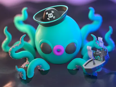 Drawlloween 2020 - Cryptid 3d 3d art 3d artist 3d illustration 3d modeling character character design design illustration monster