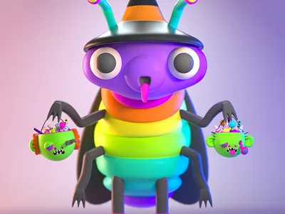 DrawBanana 2020 - CandyRoach 3d 3d art 3d artist 3d illustration 3d modeling character character design design illustration monster