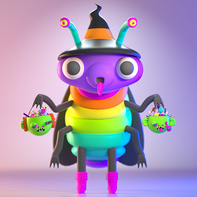 DrawBanana 2020 - CandyRoach 3d 3d art 3d artist 3d illustration 3d modeling character character design design illustration monster