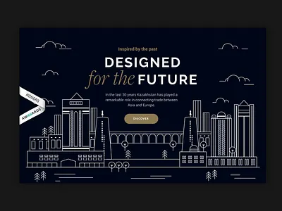 Inspired by the past, Designed for the future design responsive timeline typography ui design ux ux ui website