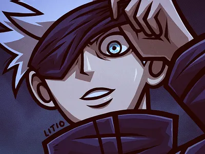 Gojo fanart illustration jujutsu kaisen litioo