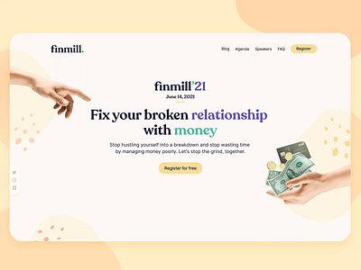 Personal Finance Workshop - Landing Page abstract blob conference event event branding finance gen z graphic design illustration india investment landing page millenial money organic ui web design web page website workshop