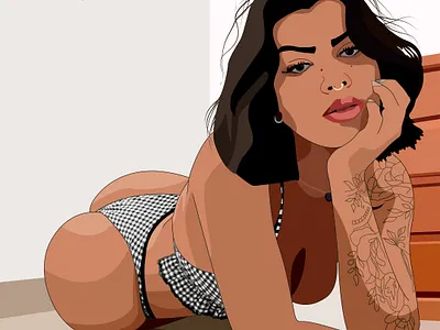 Babibrum bikini ilustration sexy