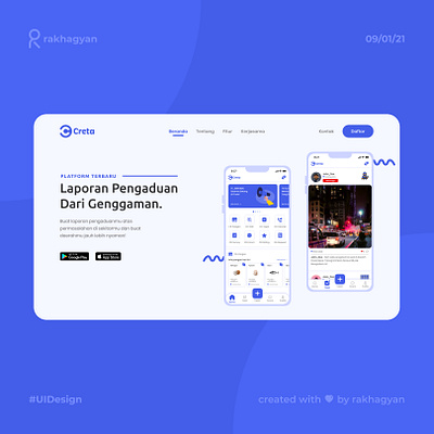 Creta Web Version @daily ui animation design flat illustration onboarding typography uidesign vector web