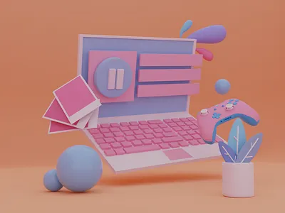 Ui Ux ilustration 3d 3d animation 3d art 3d modeling 3danimation 3dartwork blender blender3d blender3dart design ilustrator