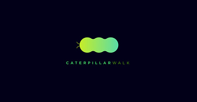 Caterpillar Walk abstract logo brand design brand designer brand identity brand identity design branding branding design butterfly logo flat flat design flat icon lettermark logo logo design logos logotype minimalist logo modernlogodesign