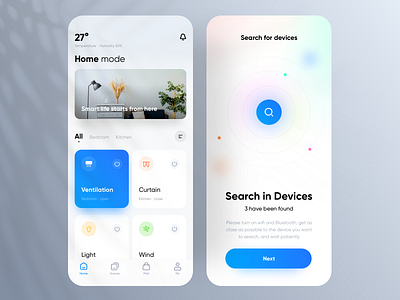 Smart home application design app ui uidesign