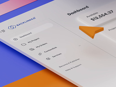 Backlinked.com | Widgets and Price list 3d animation app bank cinema4d dashboard design fintech interface layout product saas seo slick studio tool ui ux widget