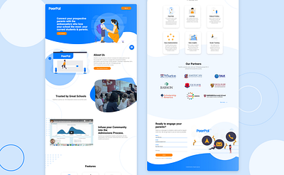 PeerPal Landing Page Redesign design figmadesign ui ux web