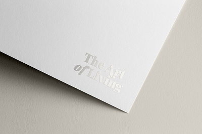 The Art of Living logo design branding graphic design logo