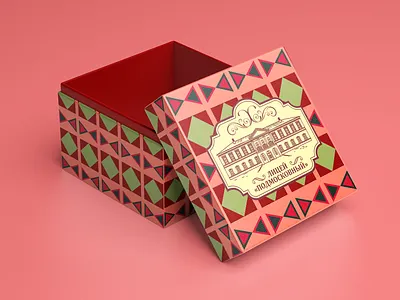 A pattern design for gift wrapping design logo mockup vector