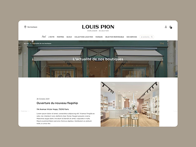 Louis Pion Website agence cms design dnd ecommerce louis louispion magento page pion ui website