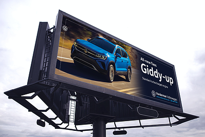 Vorderman Volkswagen - Billboard advertising billboard cars design graphic design indiana suv volkswagen