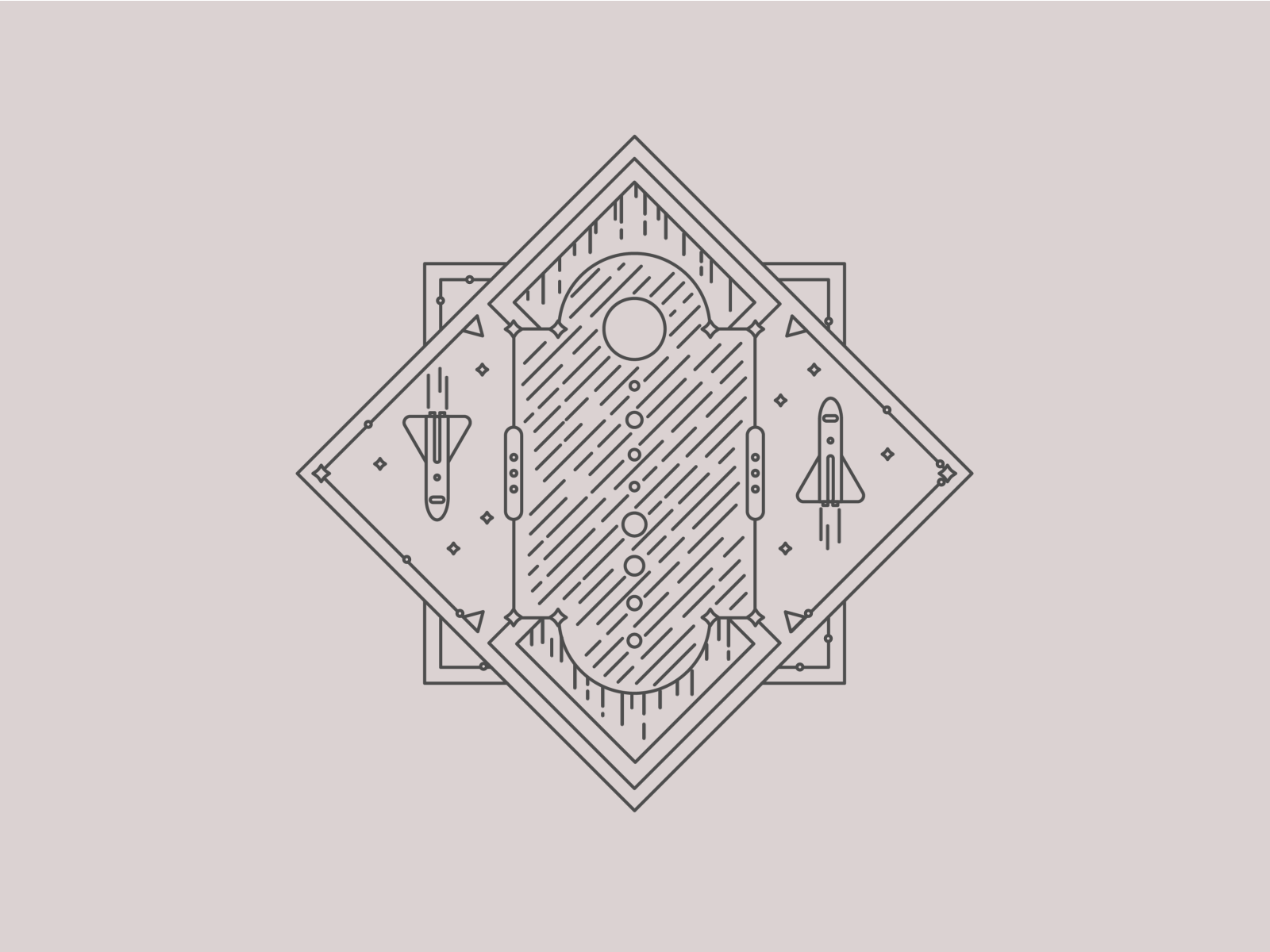 To the stars design future illustration illustrator solar system star starship vector web