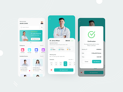 Medical Mobile App app app design application clinic doctor app doctor appointment health health app healthcare hospital medical medical app medical care medical design medicine mobile app mobile design mobile ui patient app patients