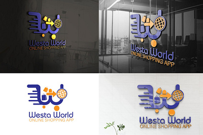 Westo World Unique shopping app logo design animation app brand design branding design graphic design illustration logo logodesign minimal typography vector