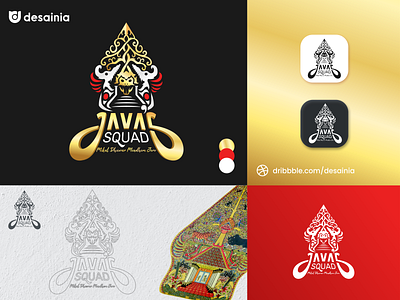 Java's Squad Logo Design branding design gold logo heritage icon identity identity branding indonesia indonesia designer javanese logo logo design logo trends logo trends 2020 logo trends 2021 minimal minimalist logo design traditional wayang