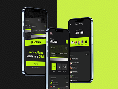 Tracksis - Financial Wallet App 2021 trend app design app ui application ui finance app financial wallet fintech app mobile mobile app product design trending uidesign uiux user interface design