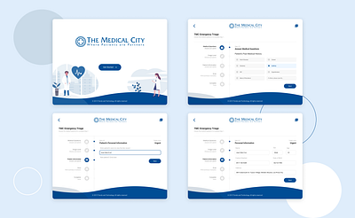 Emergency Triage App figmadesign tablet app ui ux