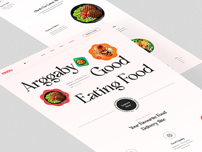 Food Delivery Landing page-FOODIs colorful website eat food food and drink food delivery food delivery web foodie homepage interface landing page pizza restaurant web design website website design