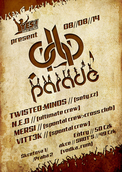 DnB Parade Flyer design flyer minimal typography