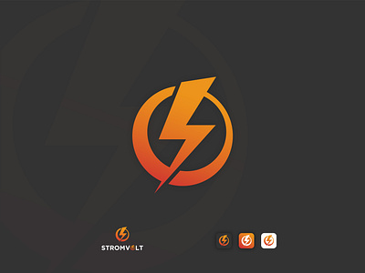 Strom Volt Modern Technology Logo Desdign brand design brand identity branding business logo colorful company logo concept design flat icon logo logo design minimal minimalist modern power logo technology vector volt volt logo design