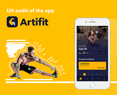 Artifit. UX-audit of the app ai app artifit audit fitness app mobile sport ux design
