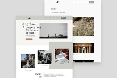 Wedding Videography Web Design app design ui ux web