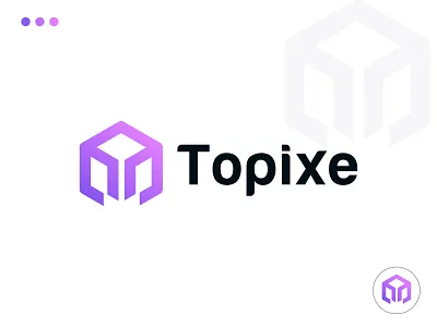 Topixe Nft logo abstract logo app icon brand development brand identity branding creative logo crypto logo ecommerce hexagone letter logo logo logos logotypo modern logo nft logo