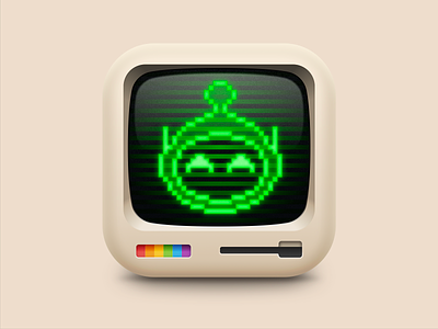 Apollo Retro Edition apollo beige clean design green icon icon design ios macintosh minimal reddit retro ui ux white