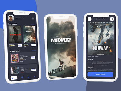 Streaming Movies APPS branding design mobile app mobile design mobile ui typography ui ux