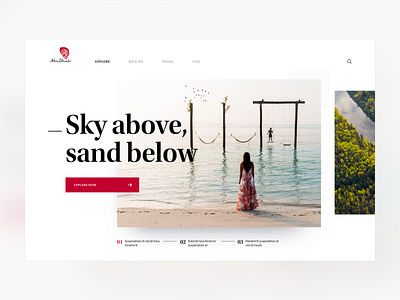 Visit Abu Dhabi concept design explorer homepage tourism tourist travel traveling ui ui design uidesign vacation website