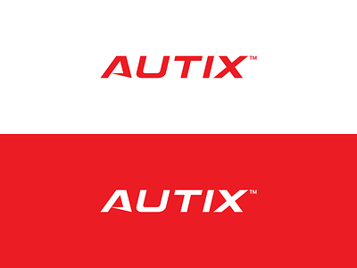 Branding / Logo :: AUTIX™ a logo autix auto automotive branding logo red