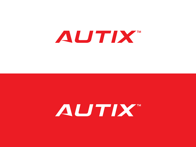 Branding / Logo :: AUTIX™ a logo autix auto automotive branding logo red