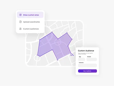 Geofencing Tool Static Website Illustration after effect animation branding geofence geofencing illustration web