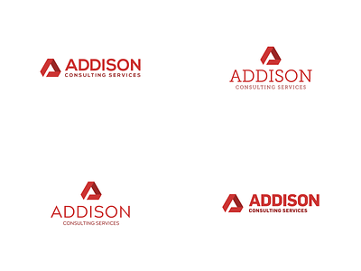 Branding / Logo :: Addison Consulting Services a logo addison consulting letter a logistics logo red shipping