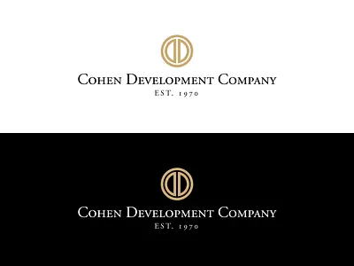 Branding / Logo :: Cohen Development Company black brand branding cd logo gold letter c letter d logo refresh