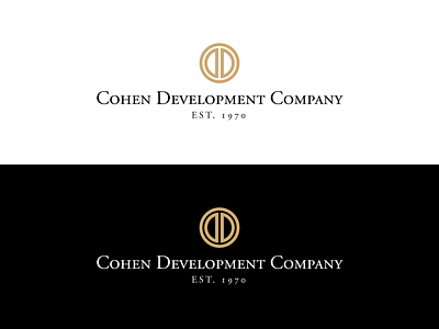 Branding / Logo :: Cohen Development Company black brand branding cd logo gold letter c letter d logo refresh
