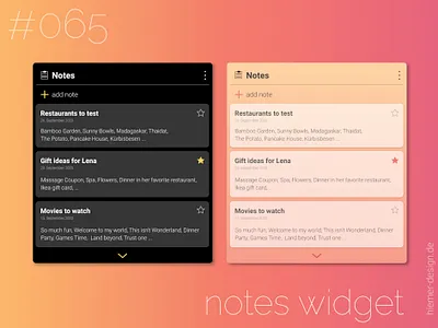 DailyUI 065 daily 100 challenge daily ui daily ui 065 dailyui dailyui 65 dailyui065 dailyuichallenge feedbackplease notes notes widget uidesign uidesigner widget widgets