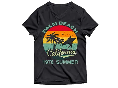 California Summer T-shirt Design californiaclothing illustration merch by amazon pod tshirt design teesdesign teespring teespring t shirt design tshirt design tshirt designer tshirtdesign