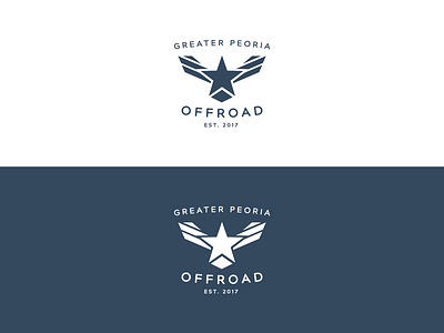 Branding / Logo :: Greater Peoria Offroad blue brand branding greater peoria jeep logo offroad peoria star truck wings