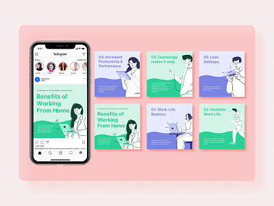 Instagram Post Design on Figma & Canva app branding design designer icon illustration interface landing layout logo page typography ui uidesign ux vector web webdesign website