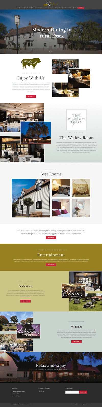 The Hotel Bull design ui ux web